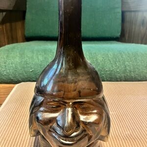 Vintage Brown Glass Decanter